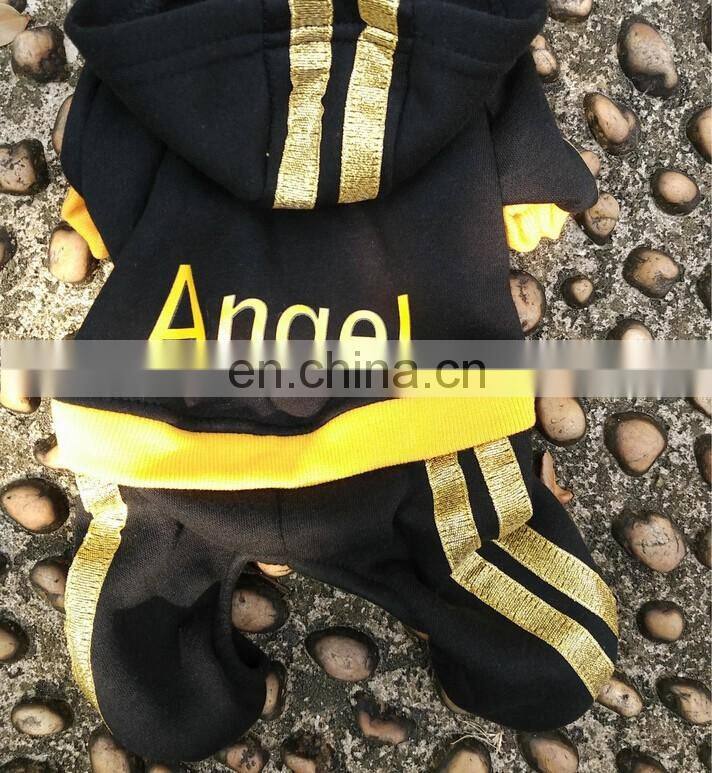 2 Colors Fashional Solid Soft Pet Garment Dog Fleece Hoodies