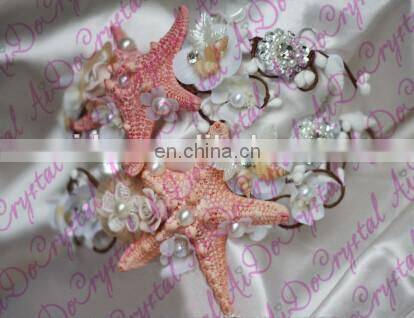 Aidocrystal Unique Design starfish pearl hair flowers accessories wholesale china