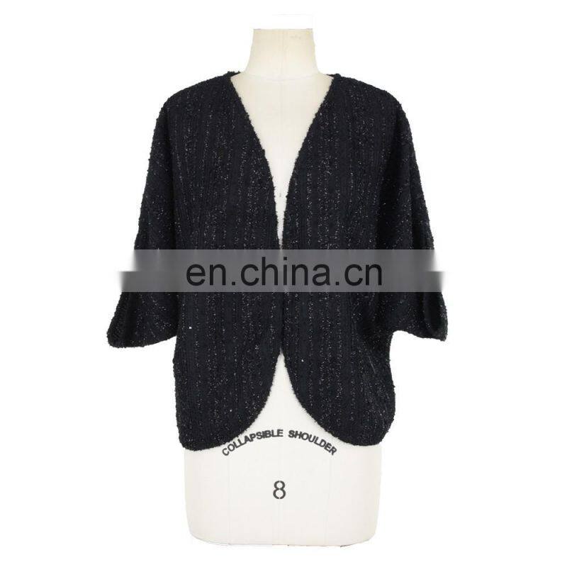 Old Women Shinning Short Cardigan Guangzhou Apparel