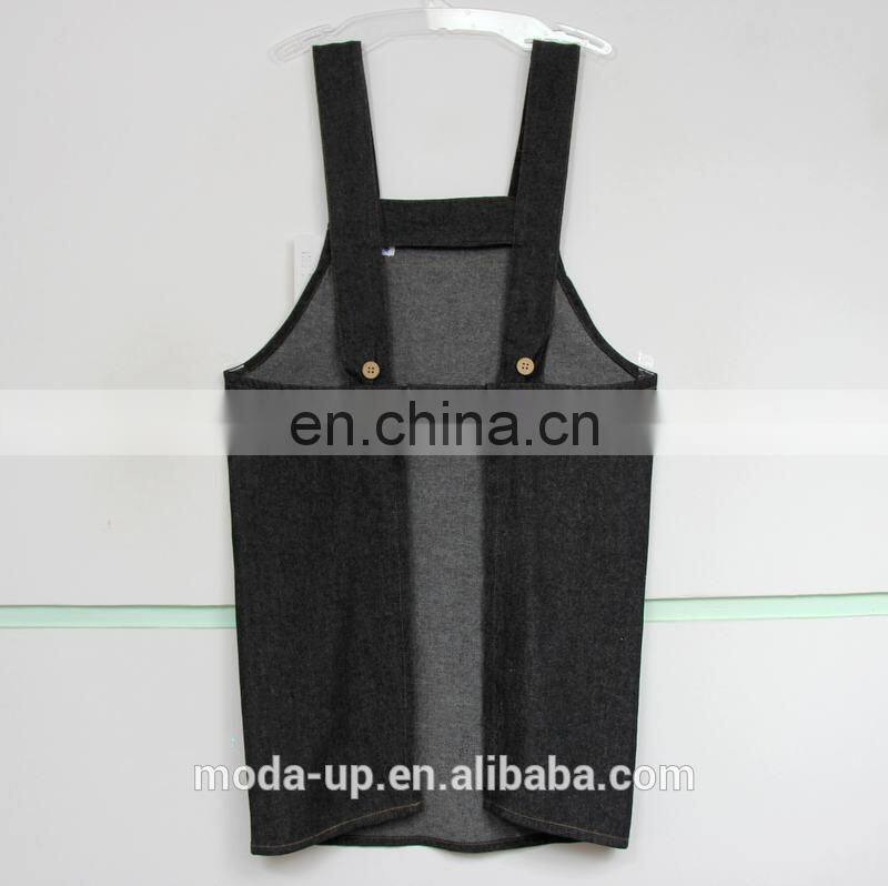 cotton denim kitchen apron with custom logo high quality from China