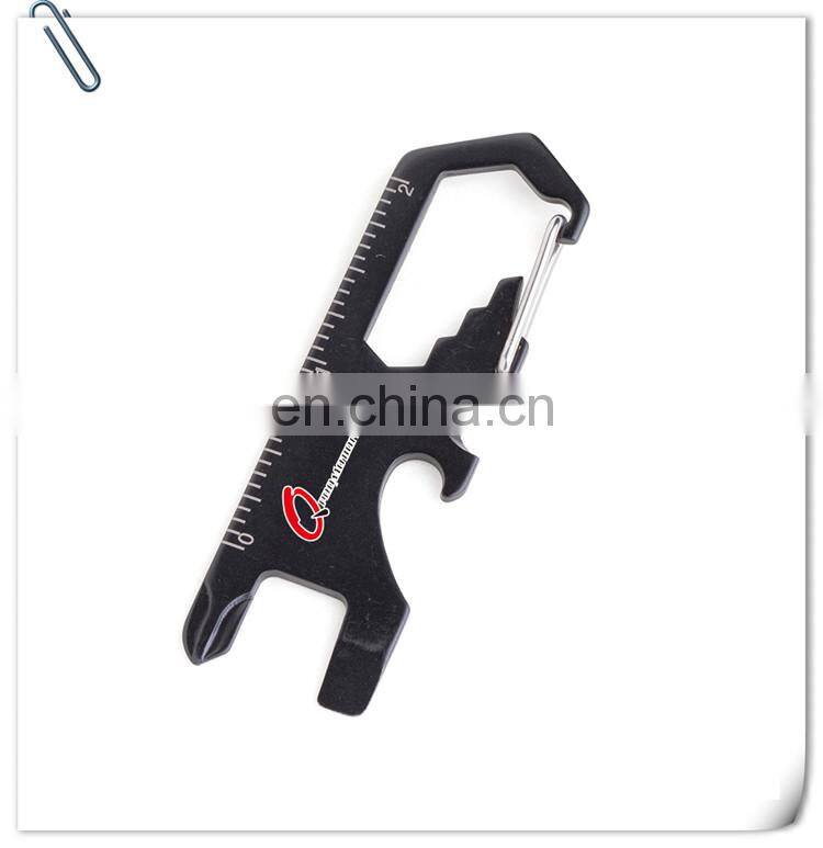 8 in 1 stainless steel pocket multi function tool with screwdriver,bottle opener,ruller,wrench,