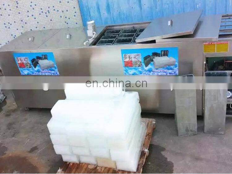 Industrial containerized ice block machine plant ice cream brick making machinery