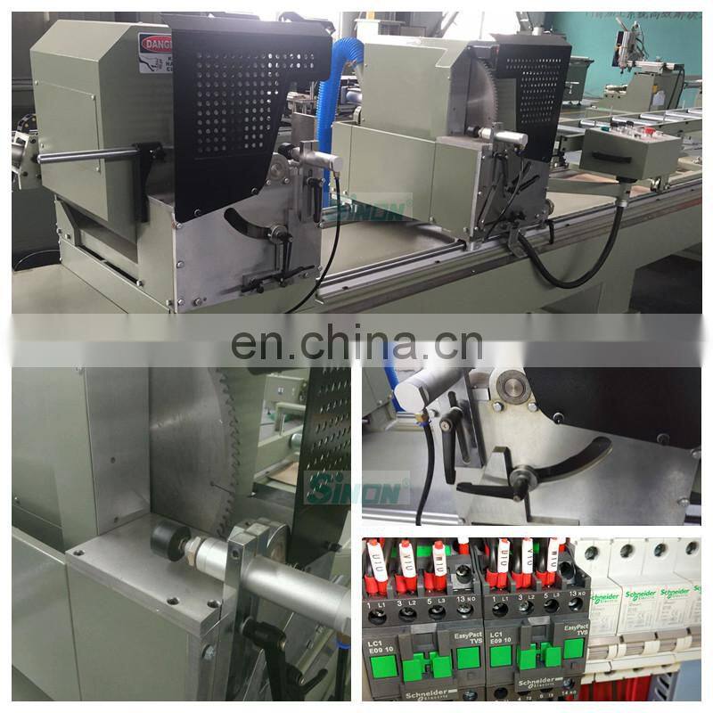 Top Model Double Head PVC Extrusion Cutting Machine for Windows