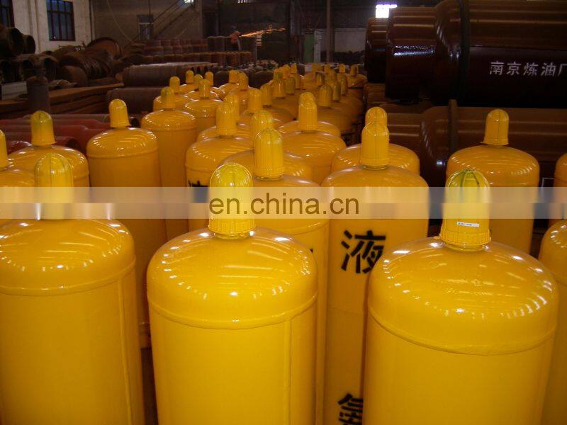 99.9% liquid Ammonia Chlorine gas steel cylinder for Kuwait Yemen UAE Qatar Iraq Iran Saudi