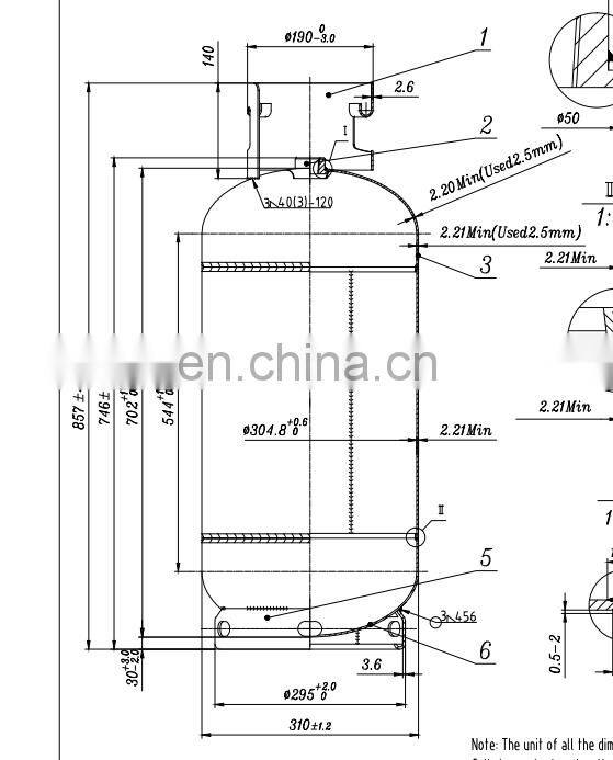 Lpg Gas Tank Free Sample 20kg