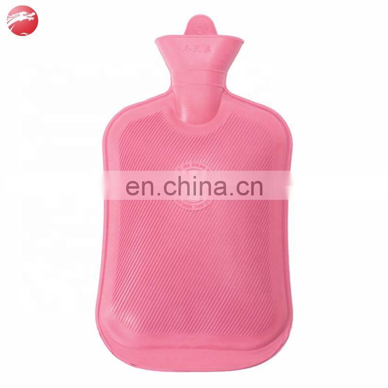 Classic Rubber Transparent Hot Water Bottle Bag 2 Liter With Knit Cover