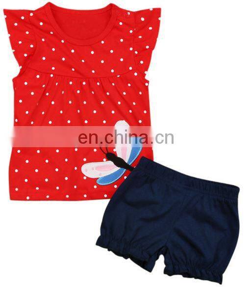 Fashion children girls cheap clothing toddler clothes 2018 baby sets