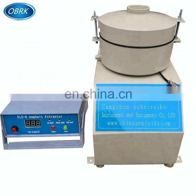 Automatic asphalt centrifuge extractor