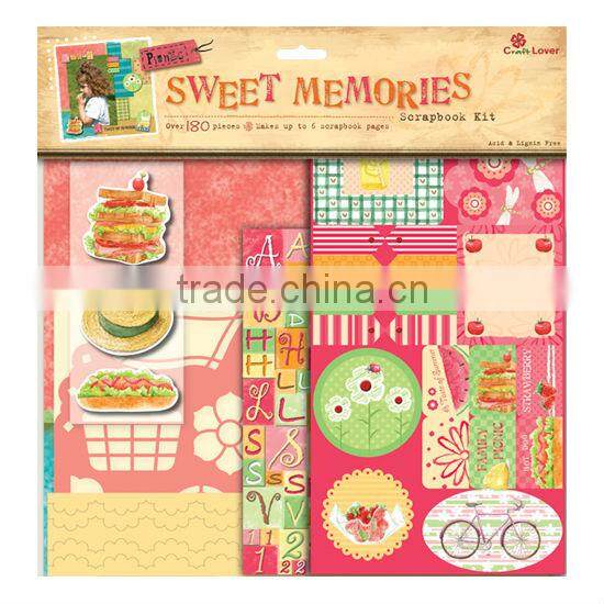 DIY Craft Set Sweet Memories Spring Flower Scrapbook Kit