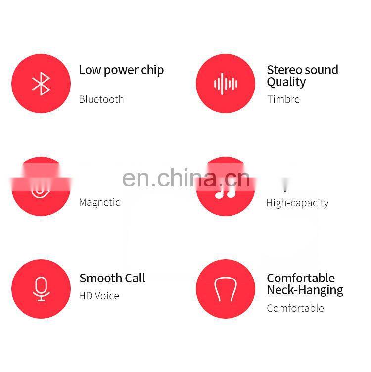 Golden Sky Sports Stereo Wireless Headset Bluetooth Earpiece Wireless Earbuds Bluetooth Earphone Neckband Bluetooth Headphones
