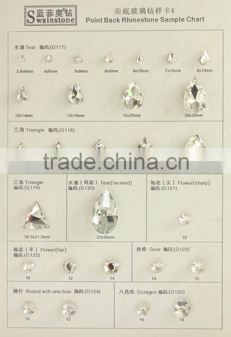 0322L New Fancy Point Back Glass horse eye shaped rhinestones,shaped rhinestone horse eye,horse eye rhinestone shaped