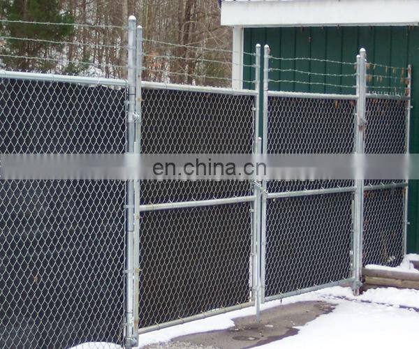 Professional cheap pvc Chain link fence for football field fence for sale