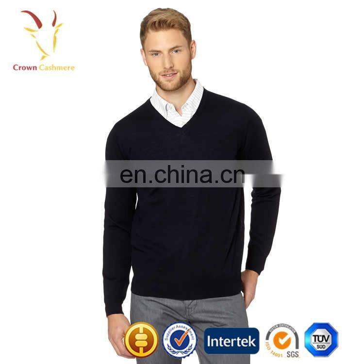 Knitting Mens Cashmere Sweater Crewneck Design