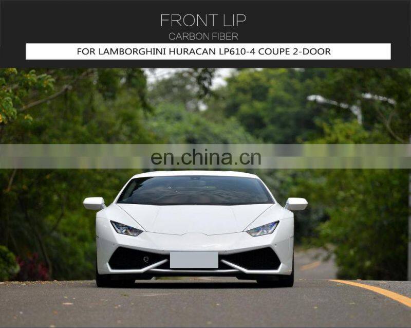 Forged Carbon Fiber LP610 Front Lip Splitters for Lamborghini Huracan LP610-4 Coupe 2-Door 2014-2016