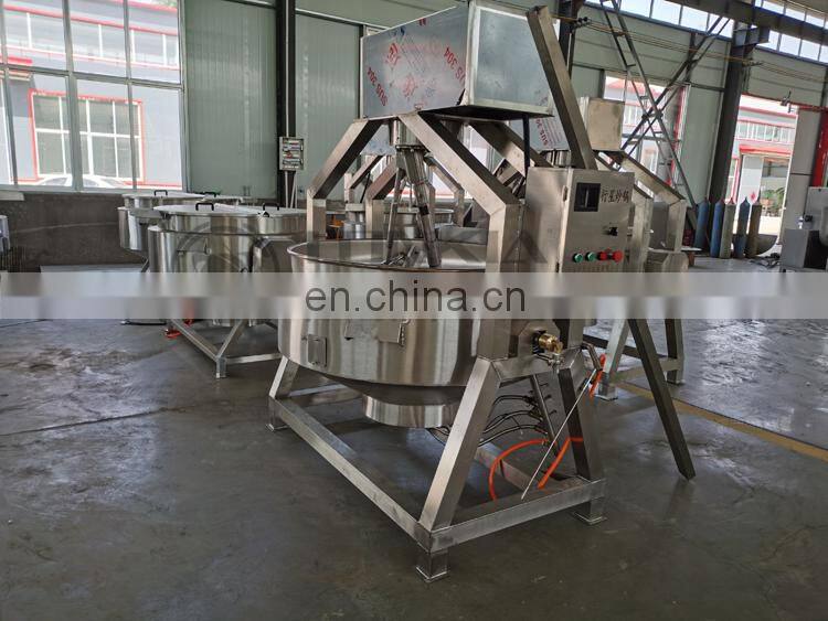Automatic Steam heating pepper paste cooking mixer machine jacketed kettle