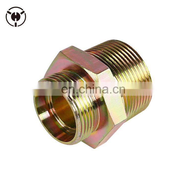 Good supplier high temp double sealing compression fitting metal male straight brass pipe fittings