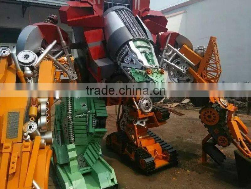 Ironhide large outdoor sculpture cartoon figure iron man sculpture for public plaza exhibition celebration