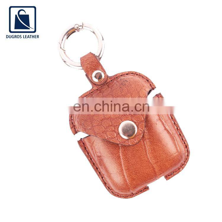 Bulk Quantity Manufacturer of High Quality Hot Selling Elegant Design Nickle Fitting Genuine Leather Airtag Key Chain