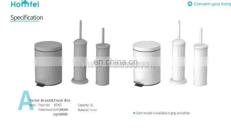 Round Trash Bin Entry-level Powder Coating Pedal Bin With Removable Inner Bucket