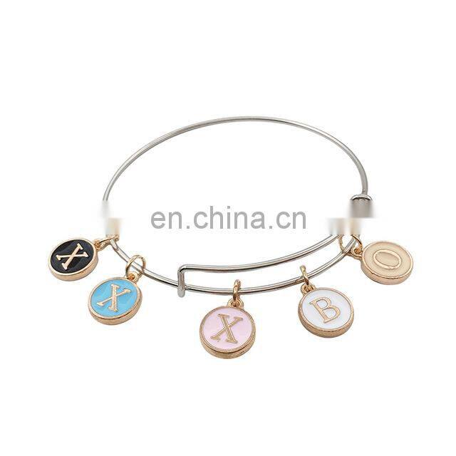26pcs 12*14mm Alphabet Letter Enamel Charms Jewelry Handmade Pendants Jewelry Making Handmade DIY Bracelet