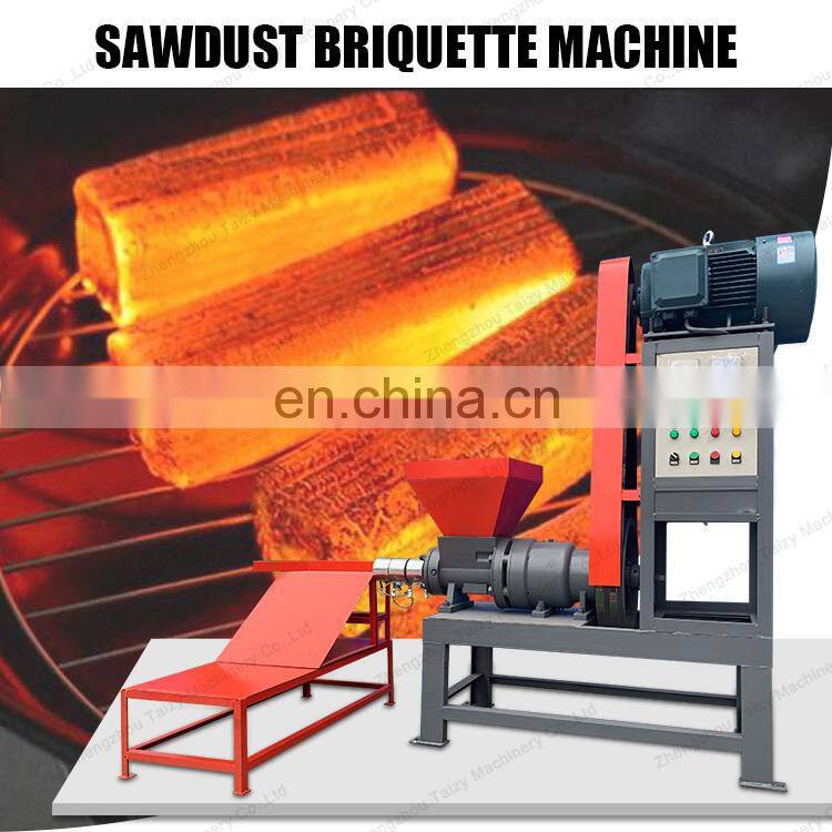 Reasonable price Fully automatic wood waste sawdust screw briquetting charcoal making machine