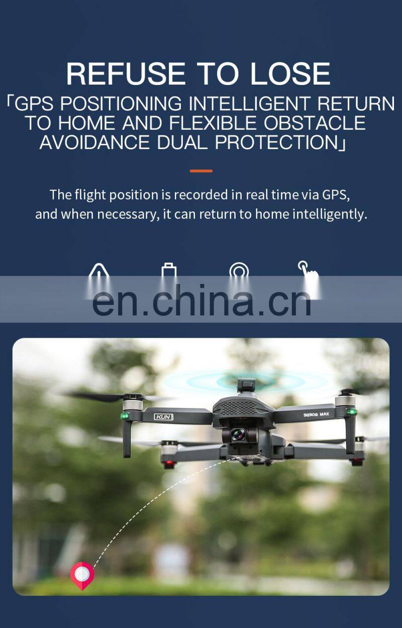 SG908 MAX 3KM 5G 4K HD Camera Foldable Quadcopter drone Obstacle Avoidance Drone Wifi GPS FPV Profesional Dron SG908MAX