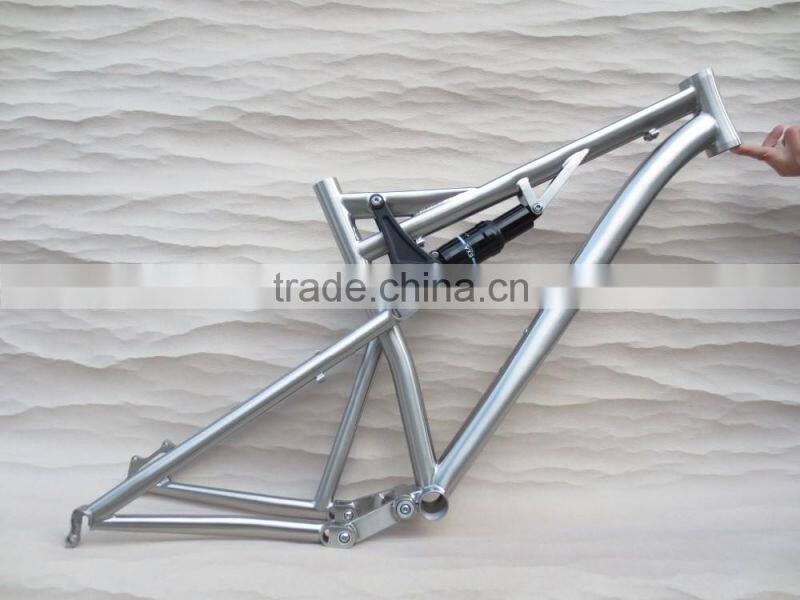Gr9 titanium 650B/26er/29er full suspension mountain bike frame