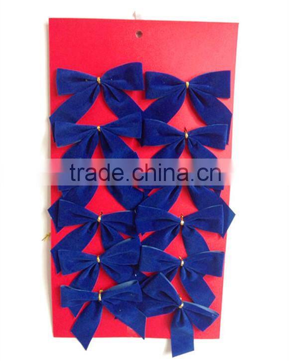 pre tied polyester satin bow with wire twist:3/8" ribbon, 2" width with 1.5" tail, 4.5" long tie