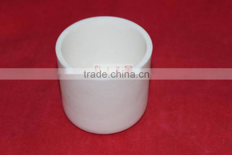 Hot sale white alumina crucible for idustrial use