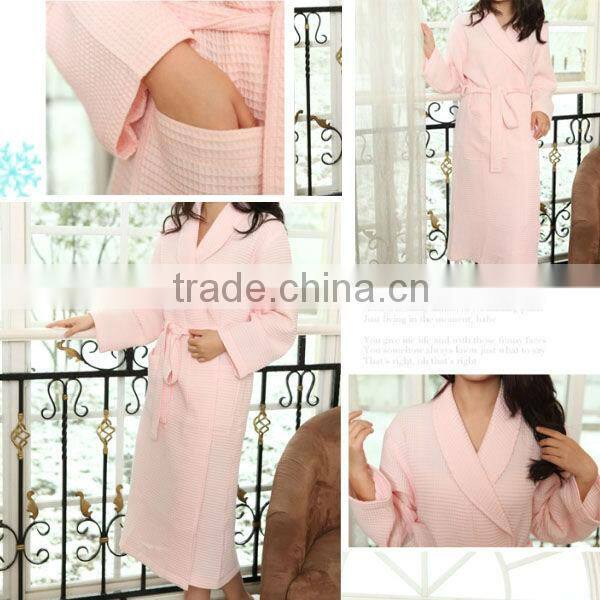 hotel cotton waffle bathrobe