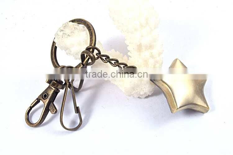 Factory direct sales custom metal compass keychain