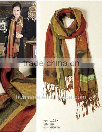 elegent women silk/cashmere scarves/shawl