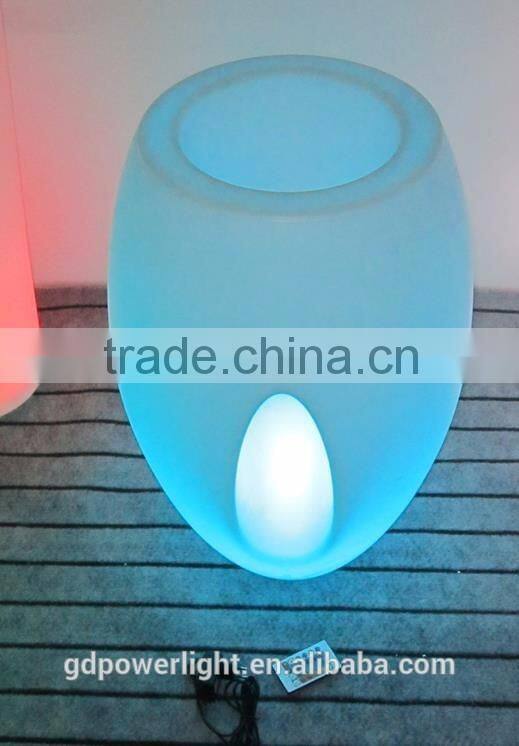 New PE plastic Flowerpot with LED light YXF-4667