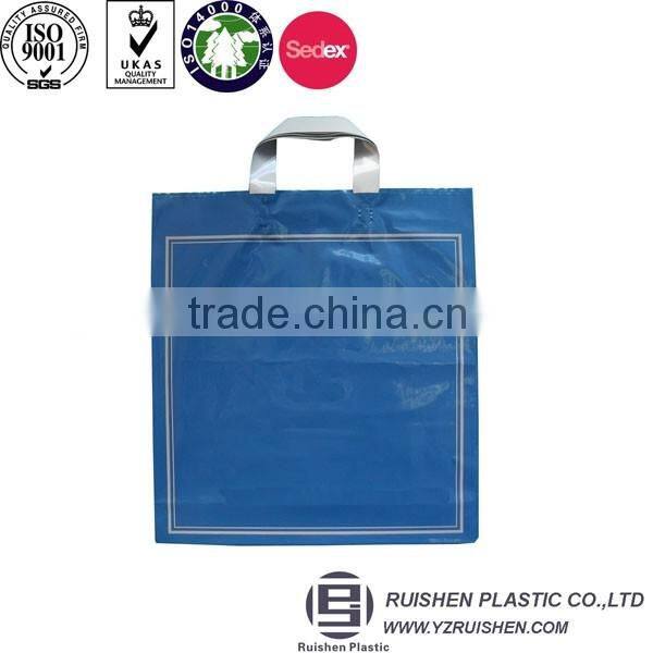 Colorful Small Packing Bag, Plastic Loop Handle Bag, Shopping Bag With Bottom