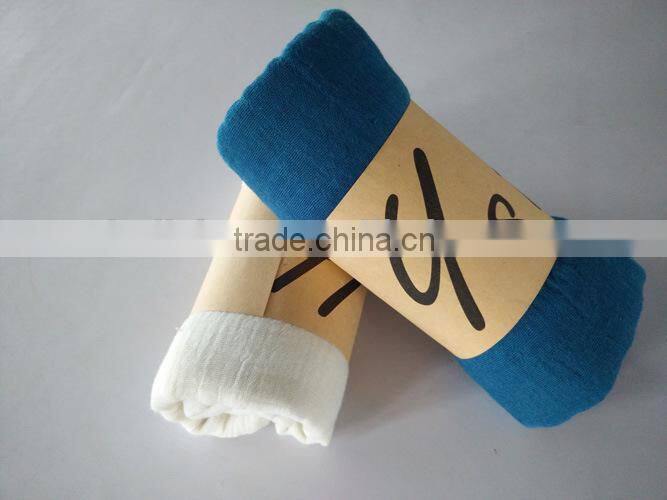 Wholesale Fall Winter Solid Color Cotton Viscose Fashion Ladies Plain Shawl Scarf