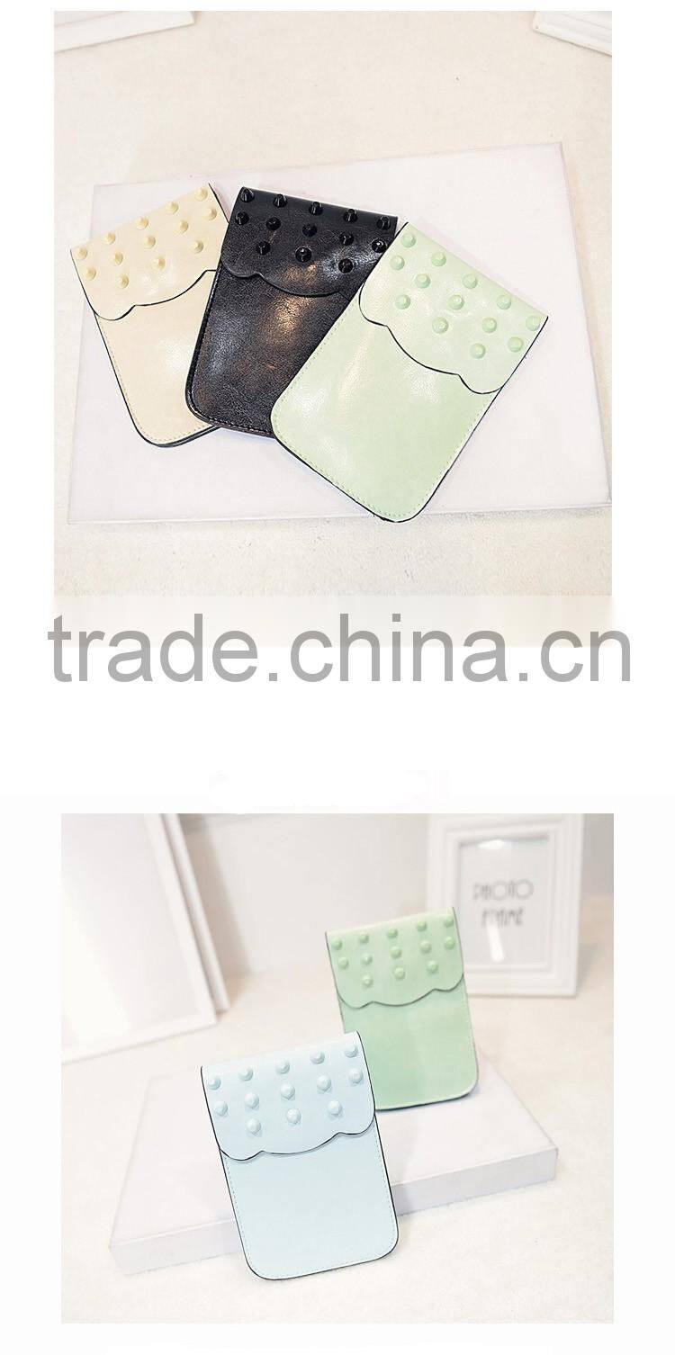 Wholesale lady pu wallet mobile phone bag shoulder bag for cell phone