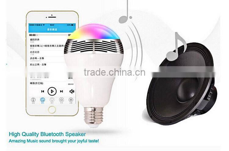 2016 changeable colour Wifi LAMP Bluetooth Speaker With app Remote Control.