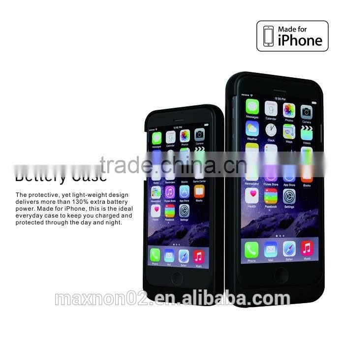 Hot sale MFI certified rechargeable battery case 5volt 1A 3200mAh for iphone6 iphone 6s