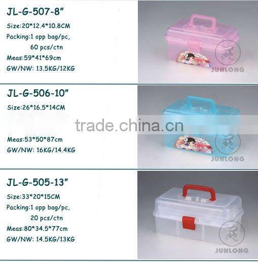 SMALL COLORFUL PLASTIC CLEAR BOX