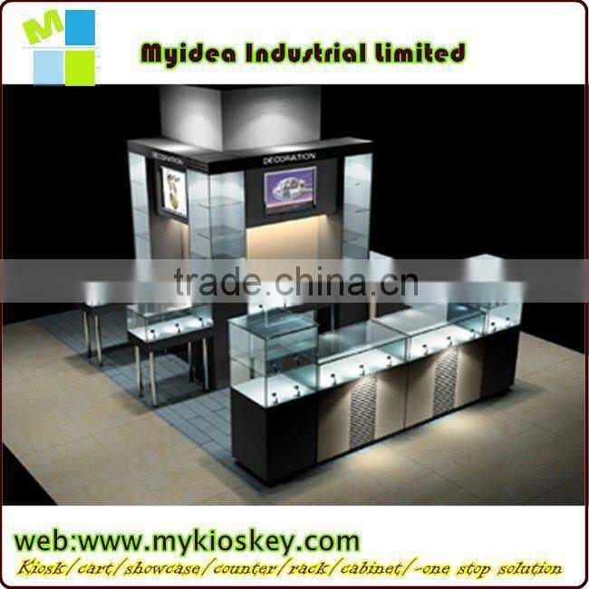 Modern style jewelry displays showcase design (JDPWC-WHITE)
