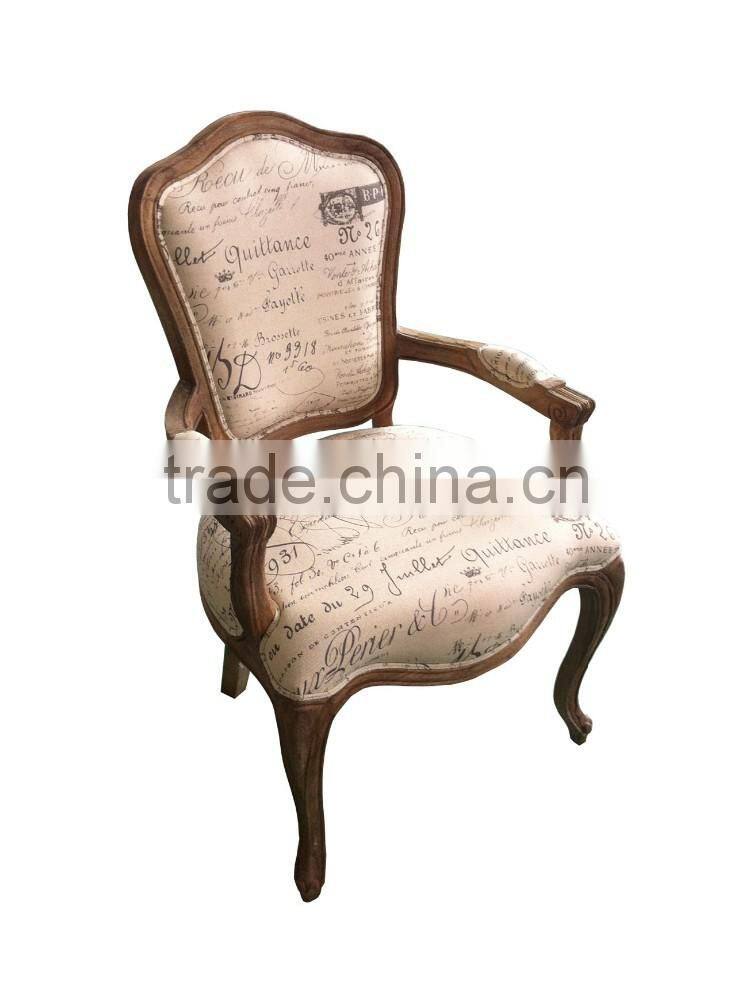 all kinds of color upholstered french provincial arm chair