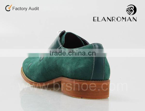 The newest cow suede leather dress men shoes