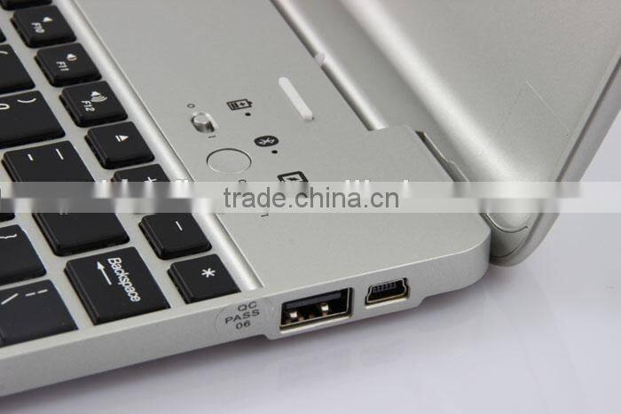 Power bank wireless Bluetooth keyboard case for iPad234 with 4000mah battery,rechargable folio calmshell Bluetooth keyboard