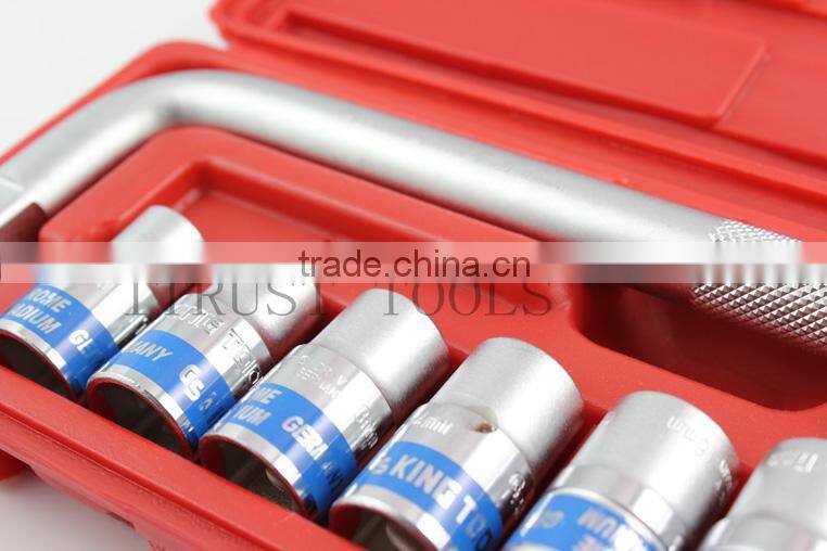 10PCS 1/2" Plastic box socket set 4010AABP GS KING TOOLS made in taiwan