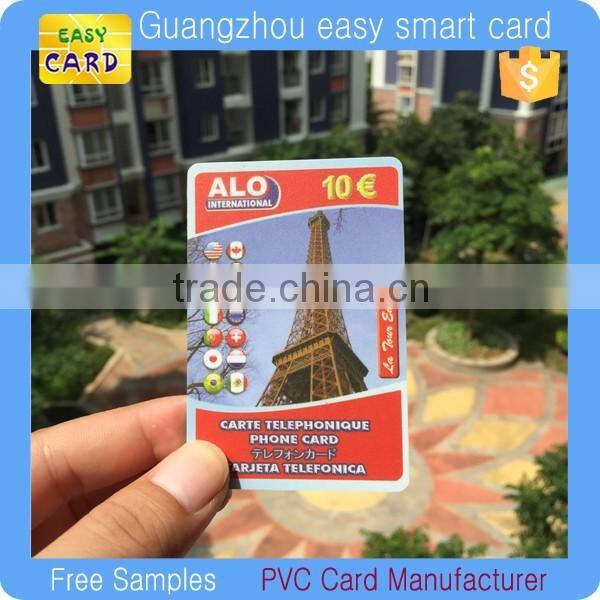 Customized Printing Plastic Prepaid Phone Card