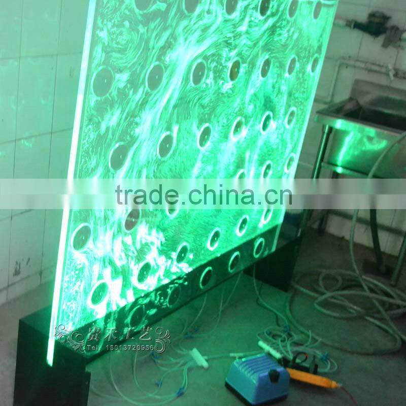 public indoor decoration led acrylic water bubble wall
