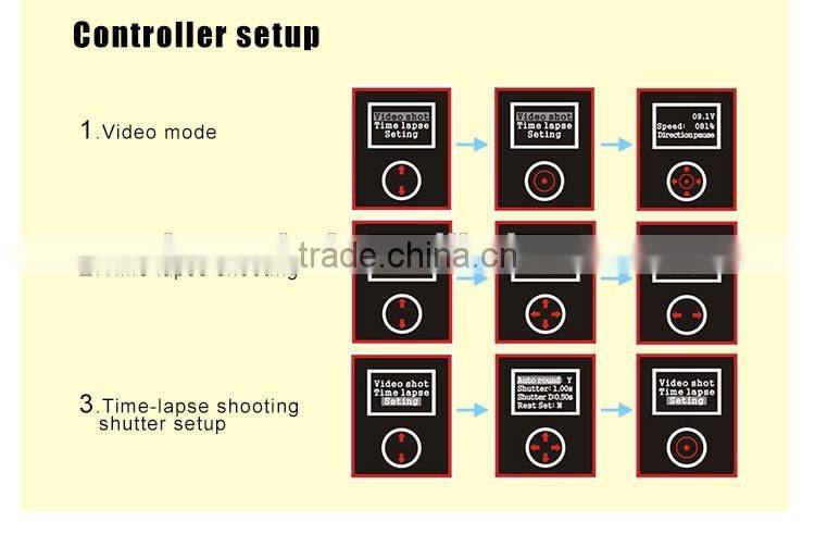 Carbon fiber wholesale motorized hot sale manufactory 120cm camera slider with time lapse function