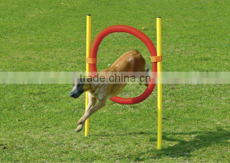 Pet Dog Agility Tire Jump Hoop Leap Plastic Tube