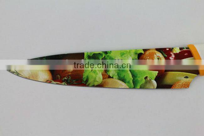 8''non-stick chef knife with anti-slip handle
