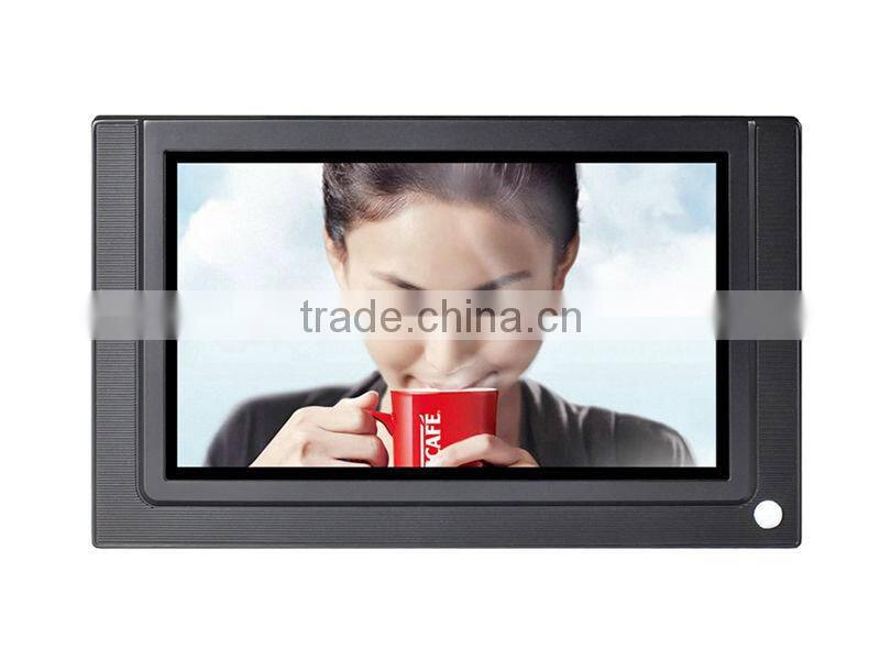 Supermarket promotional 7" 9" 10" 15" inch shelf-hang lcd advertising player with motion sensor